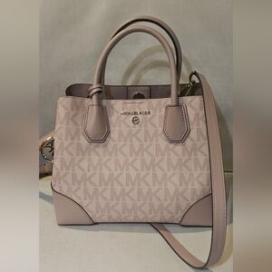 Michael Kors Mercer Gallery Small Center Zip Satchel in "Ballet Pink"